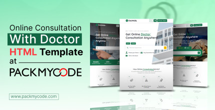 Online Consultation with Doctor: HTML Template at PackMyCode