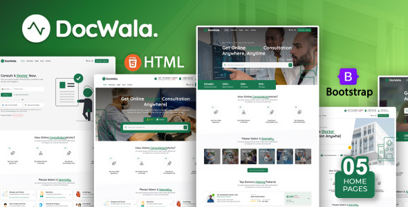 DocWala | Online Doctor Consultation HTML Template
